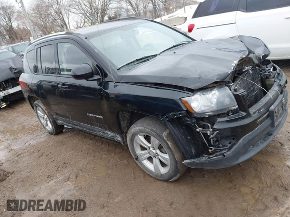 2015 Jeep Compass High Altitude Edition with VIN 1C4NJDEB9FD396502, listed as a IAAI auction lot 41757194 with 157,928 mi miles. Bid and sale history available at carsss.com. Image 1.