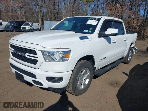 2024 Ram 1500 Big Horn with VIN 1C6SRFFT1RN142853, listed as a IAAI auction lot 41722121 with 16,566 mi miles and . Bid and sale history available at DreamBid. Image 18.
