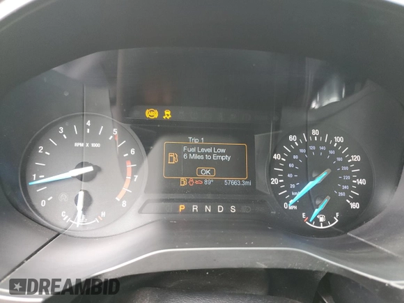 2019 Ford Edge SE with VIN 2FMPK3G93KBB75595, listed as a Copart auction lot 54278415 with 57,663 mi miles and Salvage title. Bid and sale history available at DreamBid. Image 9.