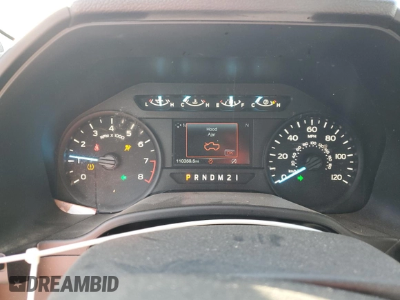 2020 Ford F-150 XL with VIN 1FTMF1CB5LKD02203, listed as a Copart auction lot 41440295 with 110,358 mi miles and Salvage Title. Bid and sale history available at carsss.com. Image 9.