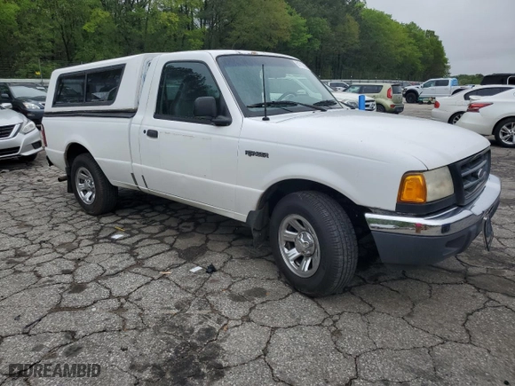2001 Ford Ranger XL with VIN 1FTYR10C41PA68349, listed as a Copart auction lot 51712355 with 533,052 mi miles and Salvage Title. Bid and sale history available at carsss.com. Image 4.