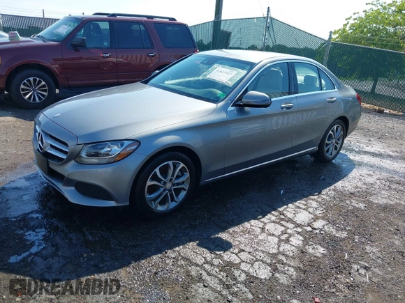 2016 Mercedes-Benz C 300 with VIN 55SWF4JB7GU162041, listed as a IAAI auction lot 42615333 with 39,714 mi miles and . Bid and sale history available at DreamBid. Image 2.
