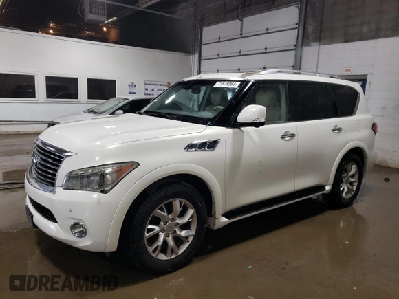 2011 Infiniti QX56 7-passenger with VIN JN8AZ2NE5B9005076, listed as a Copart auction lot 71878064 with 174,359 mi miles and Clean Title. Bid and sale history available at carsss.com. Image 1.