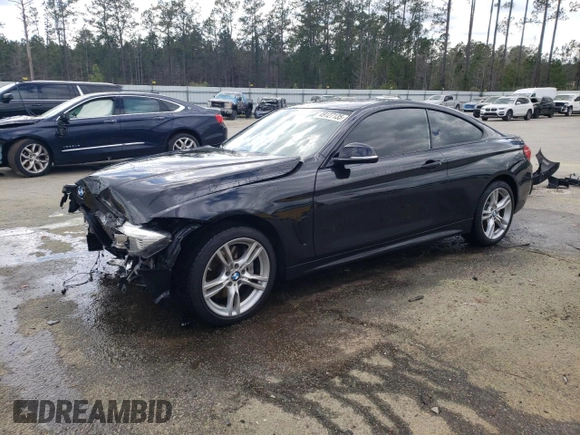 2015 BMW 4 Series 435i xDrive with VIN WBA3R5C57FK371612, listed as a Copart auction lot 49127135 with 75,823 mi miles and Salvage title. Bid and sale history available at DreamBid. Image 1.