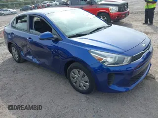 2018 Kia Rio LX with VIN 3KPA24AB0JE136739, listed as a IAAI auction lot 41608119 with 57,629 mi miles. Bid and sale history available at carsss.com. Image 1.