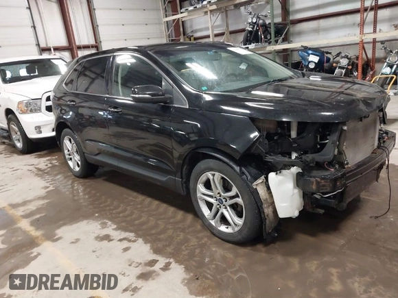 2017 Ford Edge Titanium with VIN 2FMPK4K93HBB80222, listed as a IAAI auction lot 41468774 with 166,500 mi miles. Bid and sale history available at carsss.com. Image 1.