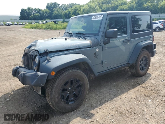 2015 Jeep Wrangler Willys Wheeler z VIN 1C4AJWAG2FL647913, wystawiony jako Copart lot #63986705 z przebiegiem 111 426 mil mil oraz Czysty tytuł • Clean title. Historia ofert i sprzedaży dostępna na DreamBid. Obrazek 1.