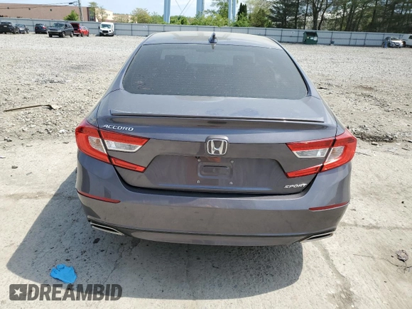 2019 Honda Accord Sport with VIN 1HGCV1F38KA099543, listed as a Copart auction lot 54767525 with 51,010 mi miles and Salvage Title. Bid and sale history available at DreamBid. Image 6.