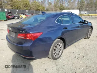 2018 Acura TLX w/Technology Pkg with VIN 19UUB1F58JA010048, listed as a Copart auction lot 46677505 with 70,642 mi miles and Salvage Title. Bid and sale history available at carsss.com. Image 3.