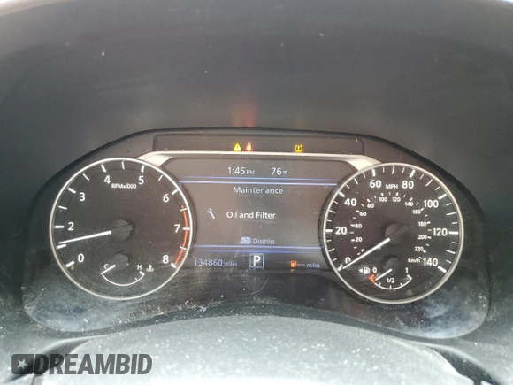 2020 Nissan Altima S with VIN 1N4BL4BV6LC143818, listed as a Copart auction lot 59557395 with 134,860 mi miles and Salvage title. Bid and sale history available at DreamBid. Image 9.
