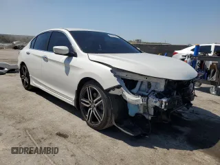 2017 Honda Accord Sedan Sport with VIN 1HGCR2F50HA014618, listed as a Copart auction lot 52520445 with 91,448 mi miles and Salvage Title. Bid and sale history available at carsss.com. Image 4.