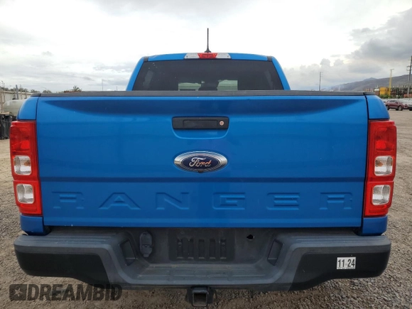 2021 Ford Ranger XL with VIN 1FTER4EH2MLD24086, listed as a Copart auction lot 53750685 with 32,069 mi miles and Salvage Title. Bid and sale history available at carsss.com. Image 6.