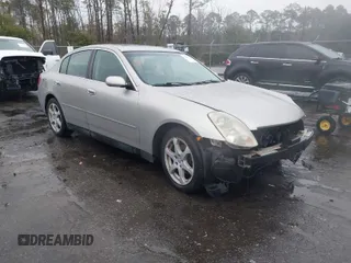 2003 Infiniti G35 with VIN JNKCV51EX3M325045, listed as a IAAI auction lot 41312352 with 227,325 mi miles and . Bid and sale history available at DreamBid. Image 1.