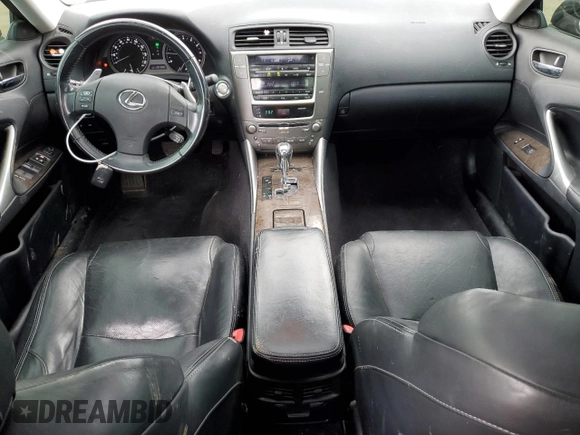 2009 Lexus IS 250 with VIN JTHCK262295035861, listed as a Copart auction lot 58619555 with 207,886 mi miles and Clean title. Bid and sale history available at DreamBid. Image 8.