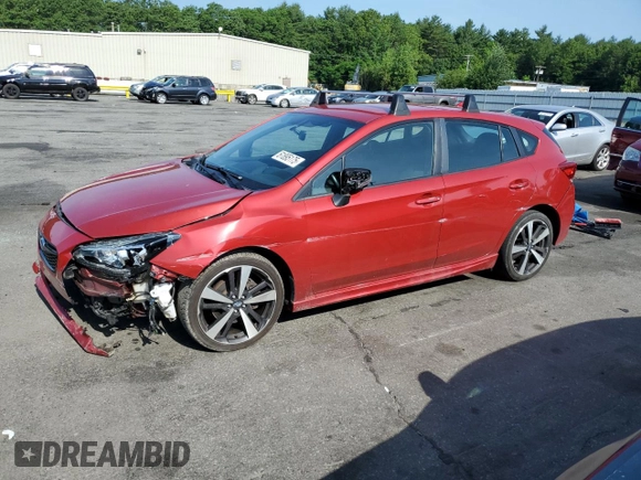 2019 Subaru Impreza Special Sports with VIN 4S3GTAJ66K1710998, listed as a Copart auction lot 61895175 with Not provided miles and Salvage title. Bid and sale history available at DreamBid. Image 1.