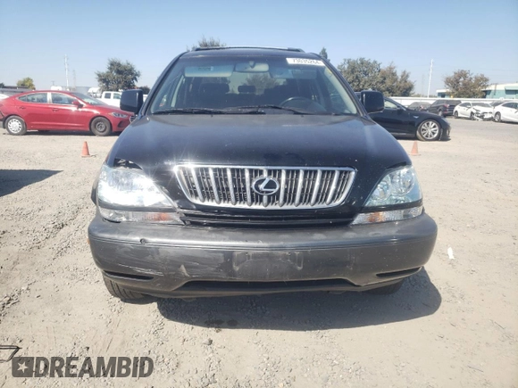 2001 Lexus RX 300 with VIN JTJHF10U810204442, listed as a Copart auction lot 73035264 with 128,076 mi miles and Salvage Title. Bid and sale history available at carsss.com. Image 5.