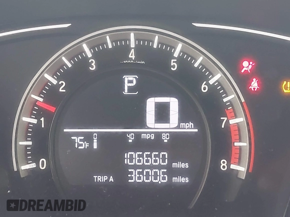 2017 Honda Civic Sedan LX with VIN 19XFC2F54HE039967, listed as a IAAI auction lot 41951897 with 106,660 mi miles. Bid and sale history available at carsss.com. Image 15.