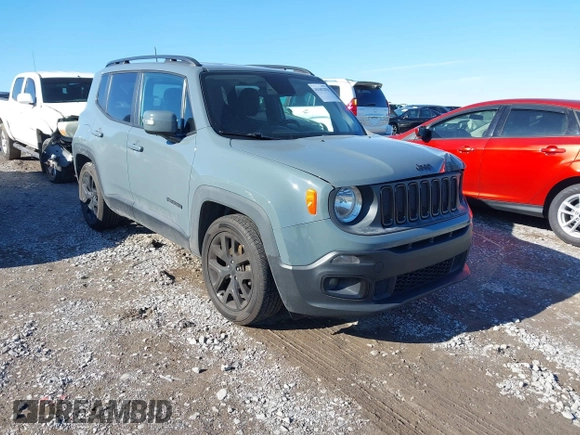 2018 Jeep Renegade Altitude with VIN ZACCJABB8JPG97279, listed as a IAAI auction lot 41347273 with 144,293 mi miles and . Bid and sale history available at DreamBid. Image 1.