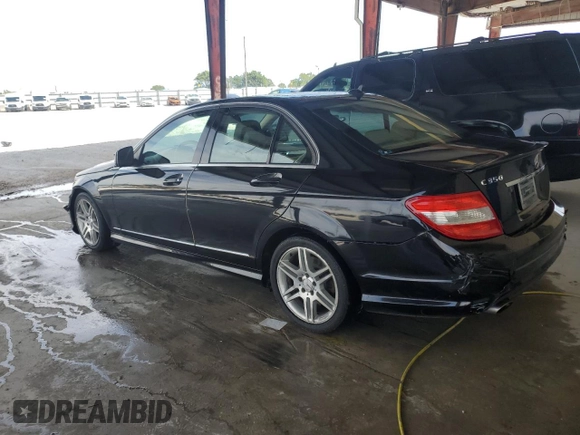 2009 Mercedes-Benz C 350 Sport with VIN WDDGF56X99R055446, listed as a Copart auction lot 45384885 with 211,526 mi miles and Salvage title. Bid and sale history available at DreamBid. Image 2.