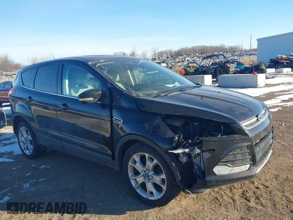2013 Ford Escape SEL with VIN 1FMCU9HX5DUB53507, listed as a IAAI auction lot 41430216 with 106,643 mi miles. Bid and sale history available at carsss.com. Image 1.