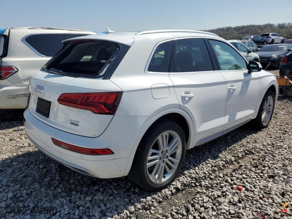 2018 Audi Q5 Premium Plus with VIN WA1BNAFY2J2131623, listed as a Copart auction lot 50721955 with 78,627 mi miles and Salvage Title. Bid and sale history available at carsss.com. Image 3.