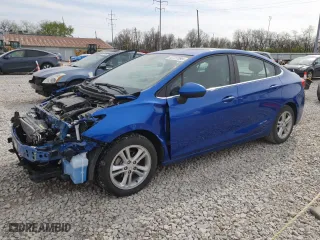 2018 Chevrolet Cruze LT with VIN 1G1BE5SM5J7241707, listed as a Copart auction lot 53727095 with 100,721 mi miles and Salvage Title. Bid and sale history available at carsss.com. Image 1.