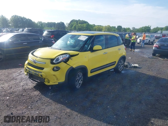 2014 FIAT 500L Trekking z VIN ZFBCFADH4EZ013485, wystawiony jako IAAI lot #42104043 z przebiegiem 157 744 mil mil oraz . Historia ofert i sprzedaży dostępna na DreamBid. Obrazek 2.