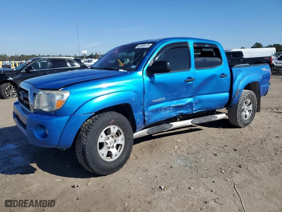 2007 Toyota Tacoma PreRunner with VIN 5TEJU62N57Z456333, listed as a Copart auction lot 42009175 with 156,104 mi miles and Salvage Title. Bid and sale history available at carsss.com. Image 1.