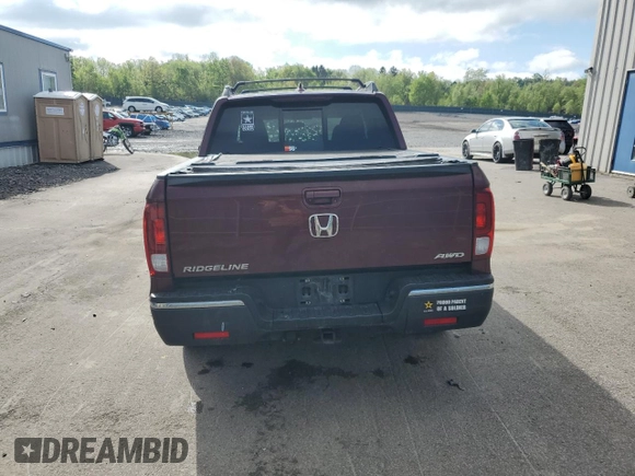 2019 Honda Ridgeline RTL with VIN 5FPYK3F5XKB038414, listed as a Copart auction lot 55408955 with Not provided miles and Salvage title. Bid and sale history available at DreamBid. Image 6.