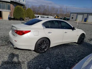 2016 Infiniti Q50 3.0t Red Sport 400 with VIN JN1FV7AR7GM451515, listed as a Copart auction lot 49716605 with 50,656 mi miles and Salvage Title. Bid and sale history available at carsss.com. Image 3.