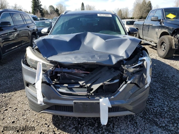 2017 Hyundai Tucson Value with VIN KM8J33A26HU523858, listed as a Copart auction lot 48143005 with 92,633 mi miles and Salvage Title. Bid and sale history available at carsss.com. Image 5.