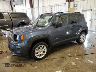 2021 Jeep Renegade Jeepster z VIN ZACNJDAB1MPM64017, wystawiony jako Copart lot #44420745 z przebiegiem 53 729 mil mil oraz Szkoda całkowita • Salvage title. Historia ofert i sprzedaży dostępna na DreamBid. Obrazek 1.