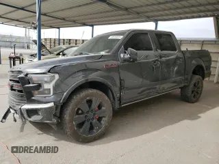2017 Ford F-150 XL with VIN 1FTEW1EG4HFB50122, listed as a Copart auction lot 50935025 with 121,676 mi miles and Salvage Title. Bid and sale history available at carsss.com. Image 1.