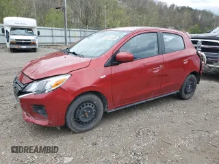 2022 Mitsubishi Mirage ES z VIN ML32AUHJXNH002392, wystawiony jako Copart lot #53111695 z przebiegiem 44 101 mil mil oraz Szkoda całkowita • Salvage title. Historia ofert i sprzedaży dostępna na DreamBid. Obrazek 1.