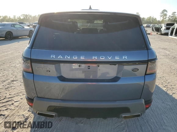 2020 Land Rover Range Rover Sport SE with VIN SALWG2SU7LA895141, listed as a Copart auction lot 76760424 with 0 mi miles and Non Repairable. Bid and sale history available at carsss.com. Image 6.