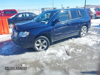 2012 Jeep Compass Sport with VIN 1C4NJDBB3CD577286, listed as a IAAI auction lot 41734239 with 119,972 mi miles. Bid and sale history available at carsss.com. Image 2.