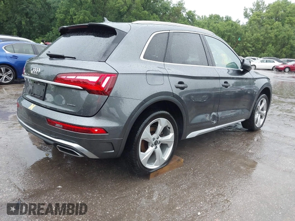 2022 Audi Q5 S line Premium Plus z VIN WA1EAAFY2N2058624, wystawiony jako IAAI lot #42408896 z przebiegiem 83 252 mil mil oraz . Historia ofert i sprzedaży dostępna na DreamBid. Obrazek 4.