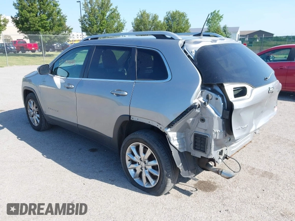 2016 Jeep Cherokee Limited z VIN 1C4PJMDB2GW244710, wystawiony jako IAAI lot #42548765 z przebiegiem 176 008 mil mil oraz . Historia ofert i sprzedaży dostępna na DreamBid. Obrazek 3.