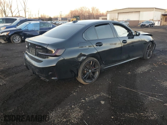2024 BMW 3 Series M340i xDrive with VIN 3MW49FF06R8E26745, listed as a Copart auction lot 86563564 with 21,327 mi miles and Salvage Title. Bid and sale history available at carsss.com. Image 3.