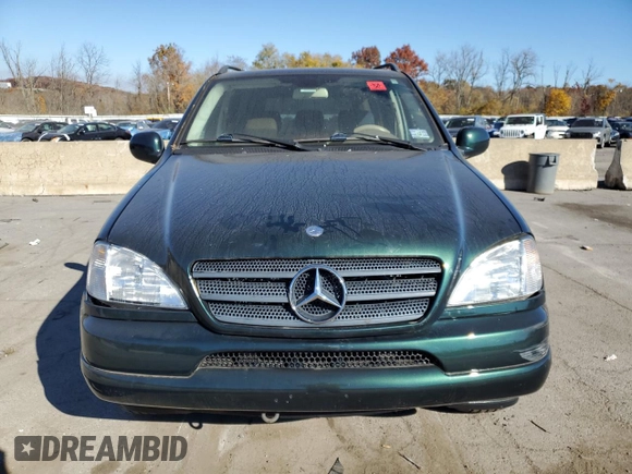 2001 Mercedes-Benz M-Class with VIN 4JGAB54E21A257928, listed as a Copart auction lot 77789424 with 98,228 mi miles and Clean Title. Bid and sale history available at carsss.com. Image 5.
