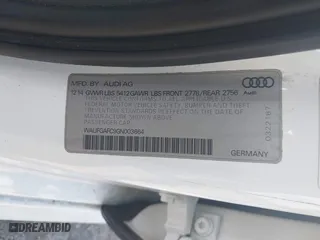 2016 Audi A6 3.0T Premium Plus with VIN WAUFGAFC9GN003664, listed as a IAAI auction lot 41890962 with 100,485 mi miles. Bid and sale history available at carsss.com. Image 9.