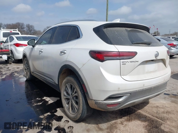 2023 Buick Envision Essence with VIN LRBFZPR41PD205116, listed as a IAAI auction lot 41744379 with 5,348 mi miles. Bid and sale history available at carsss.com. Image 3.