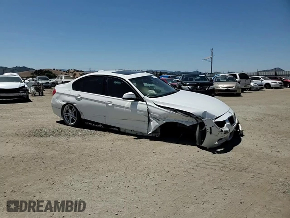 2015 BMW 3 Series 328d with VIN WBA3D3C5XFK158530, listed as a Copart auction lot 60341705 with 82,950 mi miles and Salvage title. Bid and sale history available at DreamBid. Image 14.