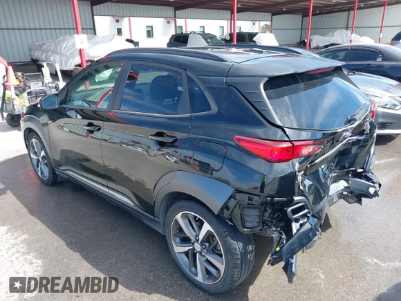 2018 Hyundai Kona Limited with VIN KM8K33A58JU078785, listed as a IAAI auction lot 41808445 with 58,738 mi miles. Bid and sale history available at carsss.com. Image 3.