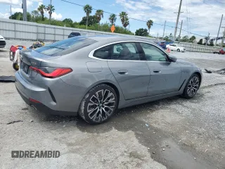 2024 BMW 4 Series 430i with VIN WBA63AV09RFT48581, listed as a Copart auction lot 56392545 with 12,811 mi miles and Non repairable. Bid and sale history available at DreamBid. Image 3.