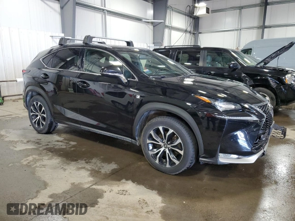 2015 Lexus NX 200t with VIN JTJBARBZ2F2027524, listed as a Copart auction lot 50385825 with 123,195 mi miles and Salvage Title. Bid and sale history available at DreamBid. Image 4.