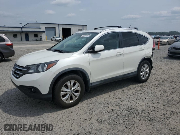 2012 Honda CR-V EX-L with VIN 5J6RM4H74CL060607, listed as a Copart auction lot 52806065 with 132,045 mi miles and Salvage Title. Bid and sale history available at carsss.com. Image 1.