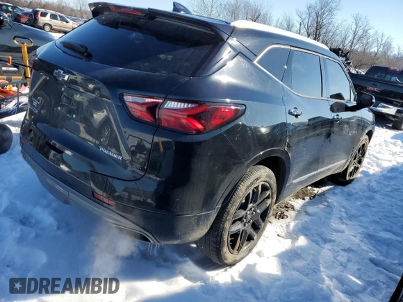 2020 Chevrolet Blazer Premier with VIN 3GNKBFRS3LS597420, listed as a Copart auction lot 88651145 with 46,534 mi miles and Salvage title. Bid and sale history available at DreamBid. Image 3.