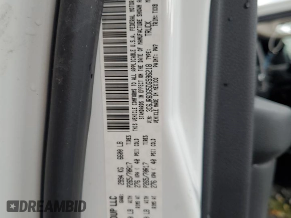 2013 Ram 1500 Tradesman z VIN 3C6JR6DG5DG596218, wystawiony jako Copart lot #59677195 z przebiegiem 118 256 mil mil oraz Szkoda całkowita • Salvage title. Historia ofert i sprzedaży dostępna na DreamBid. Obrazek 12.