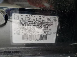 2022 Nissan Versa SV z VIN 3N1CN8EVXNL827454, wystawiony jako Copart lot #59693745 z przebiegiem 50 467 mil mil oraz Nie do naprawy • Non repairable. Historia ofert i sprzedaży dostępna na DreamBid. Obrazek 13.